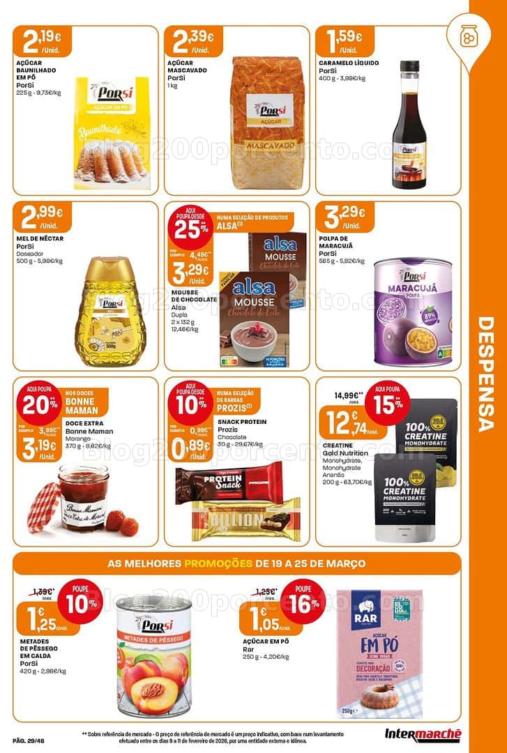 Antevisão Folheto INTERMARCHÉ Super Promoções de 19 a 25 março