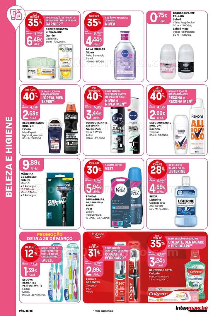 Antevisão Folheto INTERMARCHÉ Super Promoções de 19 a 25 março