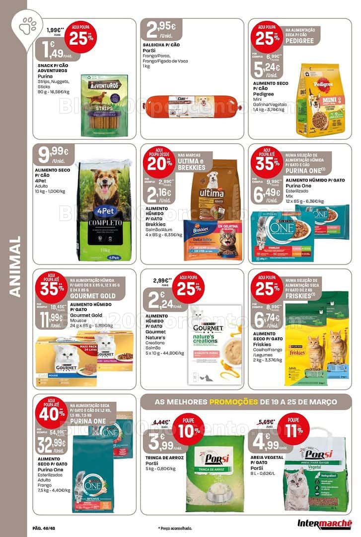 Antevisão Folheto INTERMARCHÉ Super Promoções de 19 a 25 março