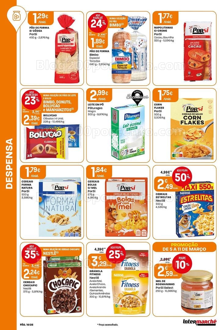 Antevisão Folheto INTERMARCHÉ Contact Promoções de 5 a 11 março