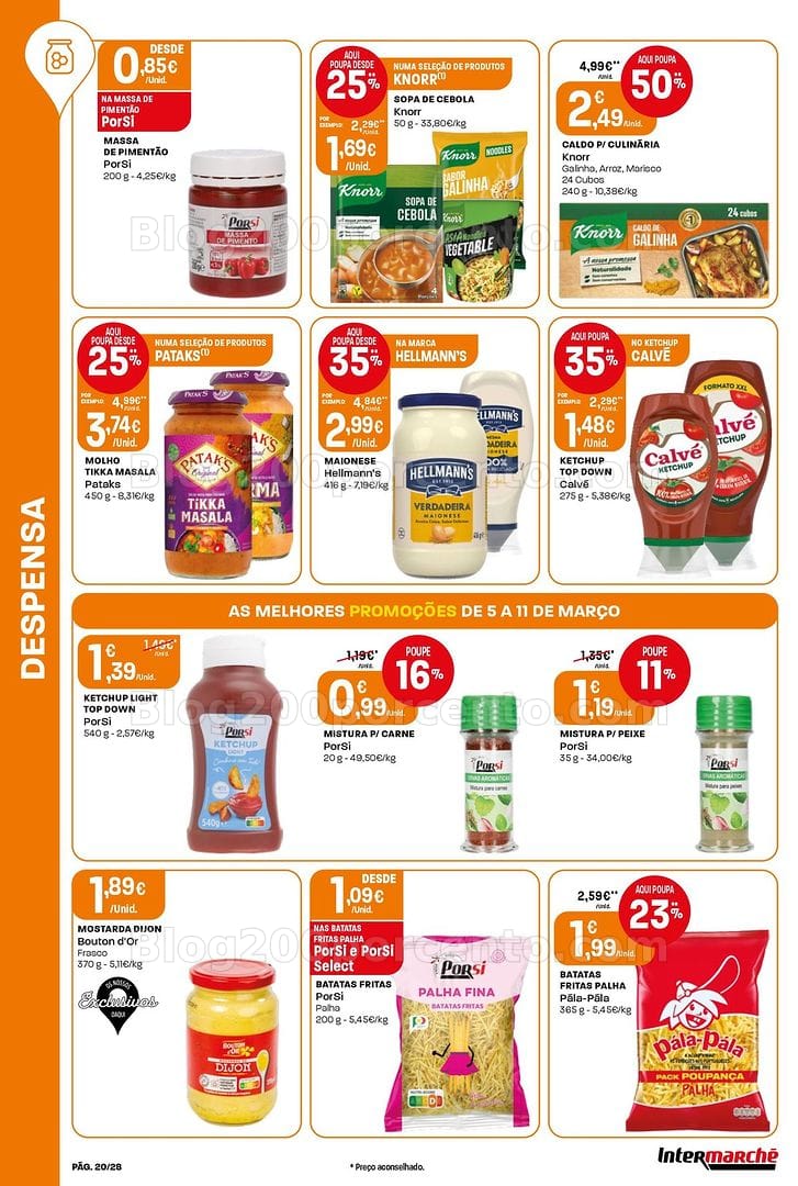 Antevisão Folheto INTERMARCHÉ Contact Promoções de 5 a 11 março