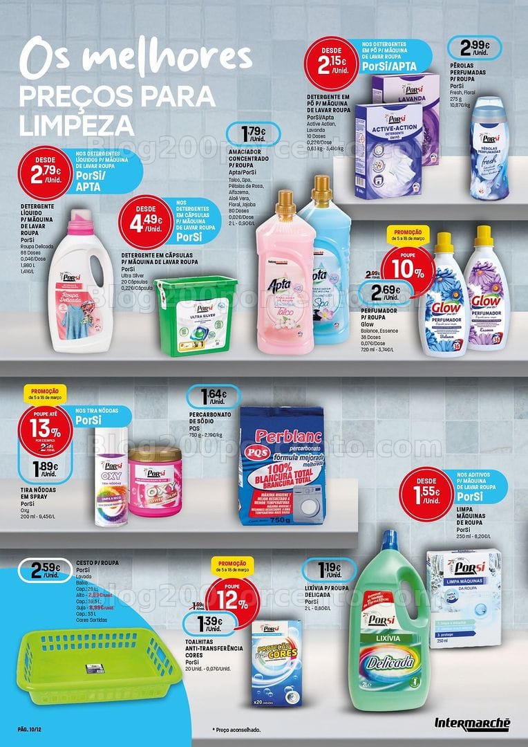 Antevisão Folheto INTERMARCHÉ Especial Limpeza Promoções de 5 a 18 março