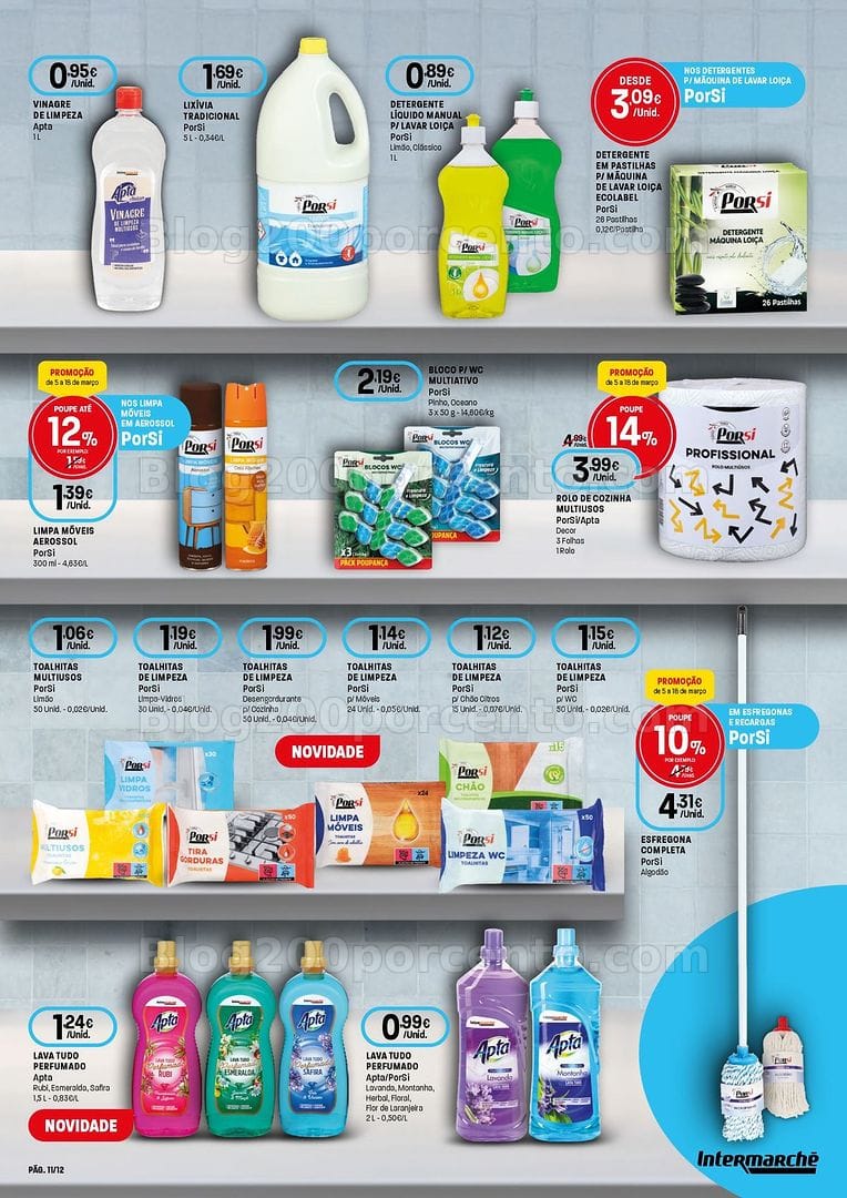 Antevisão Folheto INTERMARCHÉ Especial Limpeza Promoções de 5 a 18 março