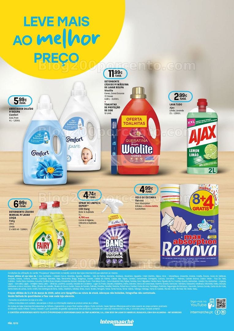Antevisão Folheto INTERMARCHÉ Especial Limpeza Promoções de 5 a 18 março