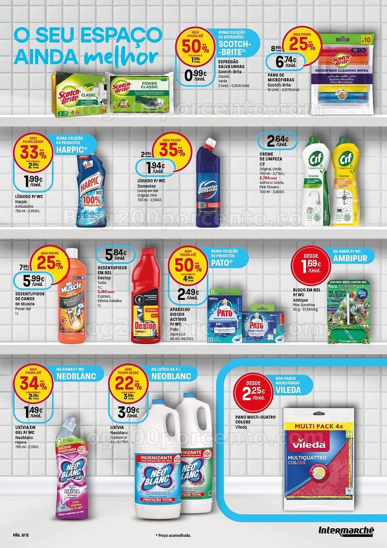 Antevisão Folheto INTERMARCHÉ Especial Limpeza Promoções de 5 a 18 março