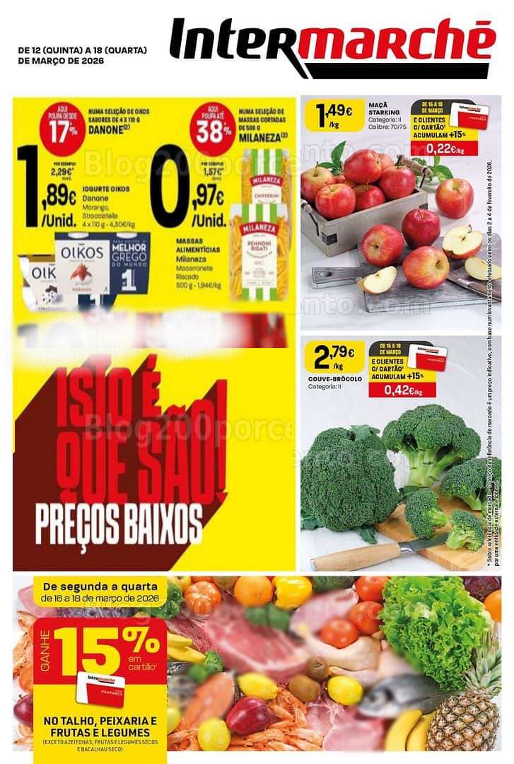 Antevisão Folheto INTERMARCHÉ Mini Promoções de 12 a 18 março