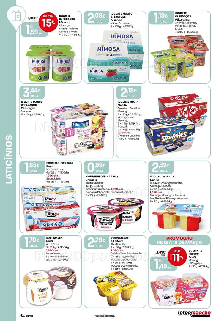 Antevisão Folheto INTERMARCHÉ Super Promoções de 12 a 18 março