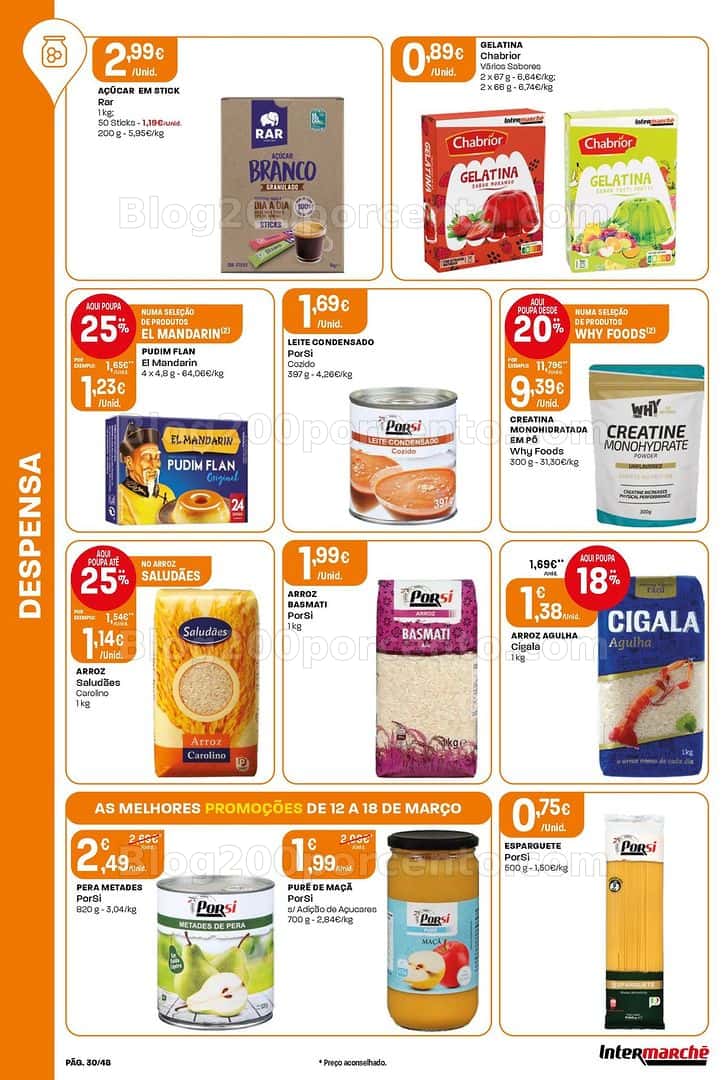 Antevisão Folheto INTERMARCHÉ Super Promoções de 12 a 18 março