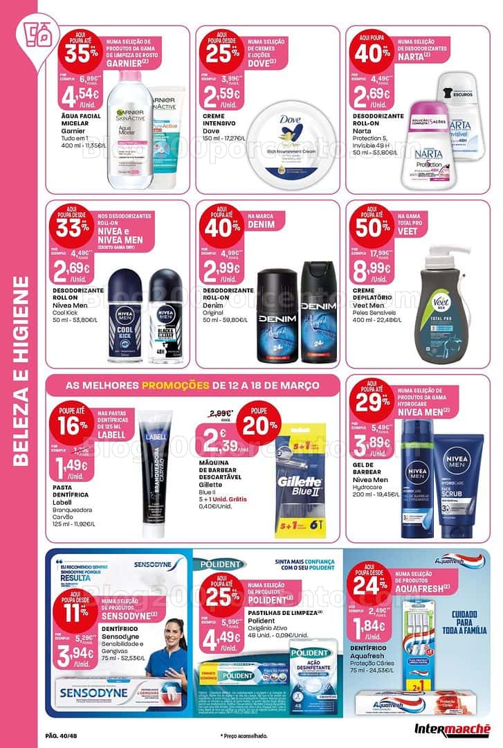 Antevisão Folheto INTERMARCHÉ Super Promoções de 12 a 18 março