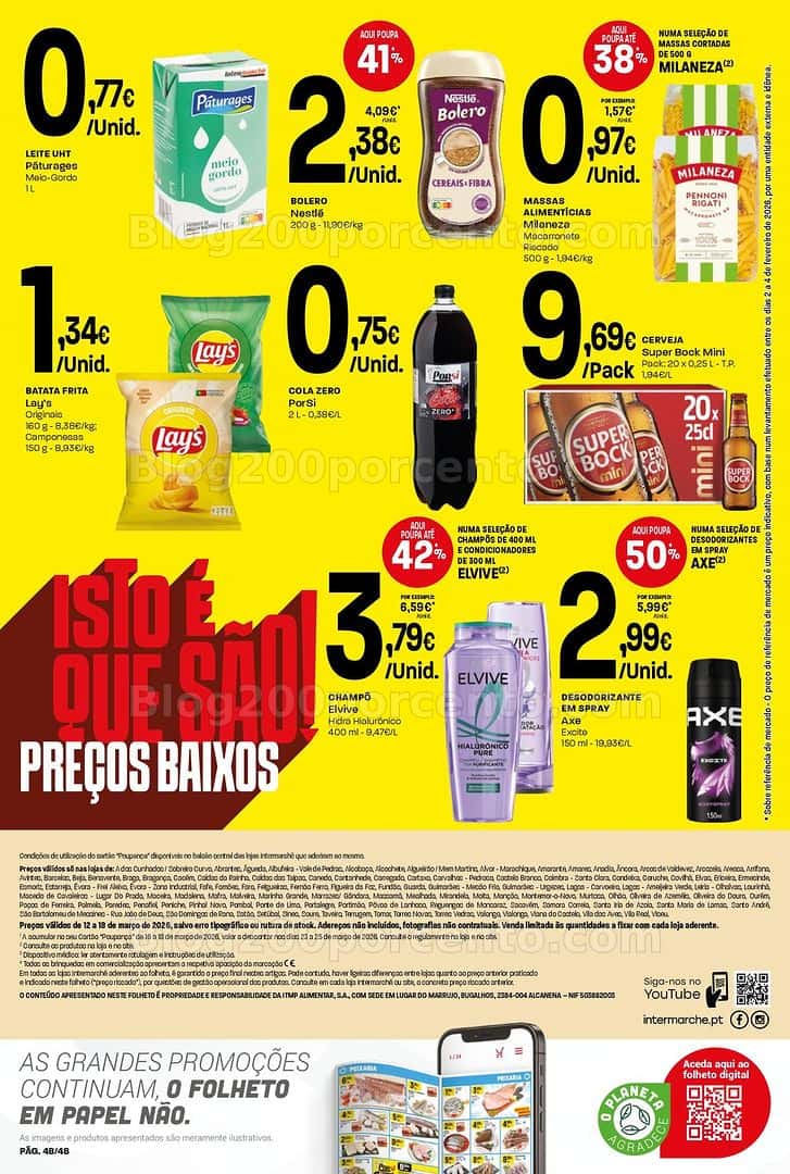 Antevisão Folheto INTERMARCHÉ Super Promoções de 12 a 18 março