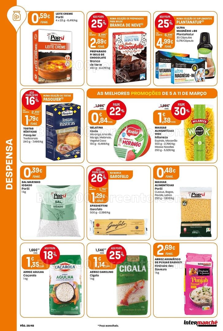 Antevisão Folheto INTERMARCHÉ Super Promoções de 5 a 11 março