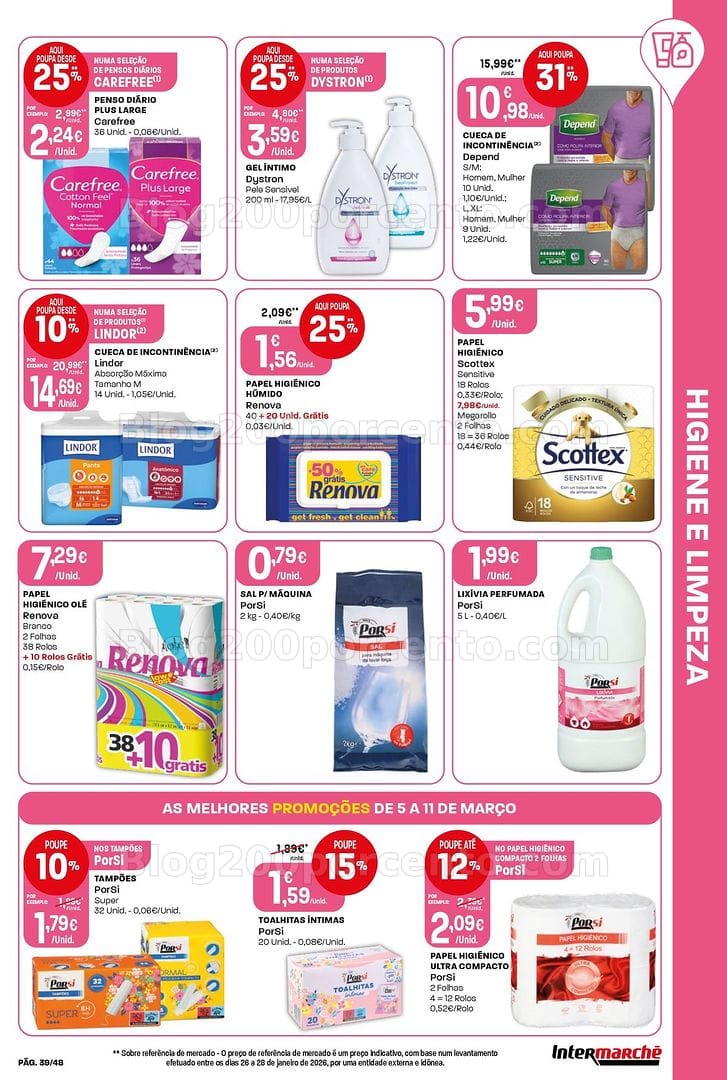 Antevisão Folheto INTERMARCHÉ Super Promoções de 5 a 11 março