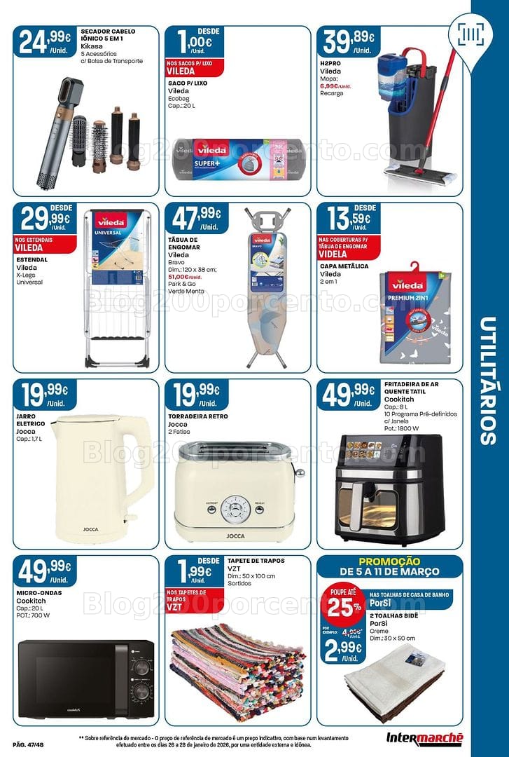 Antevisão Folheto INTERMARCHÉ Bazar Promoções de 5 a 11 março