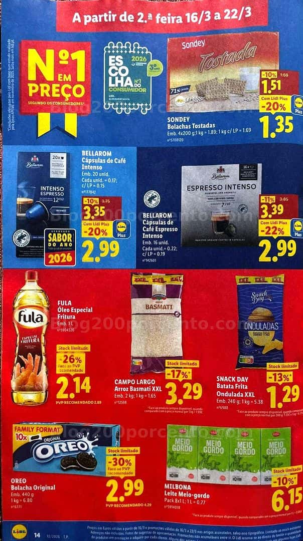 Antevisão Folheto LIDL Promoções de 16 a 22 marco