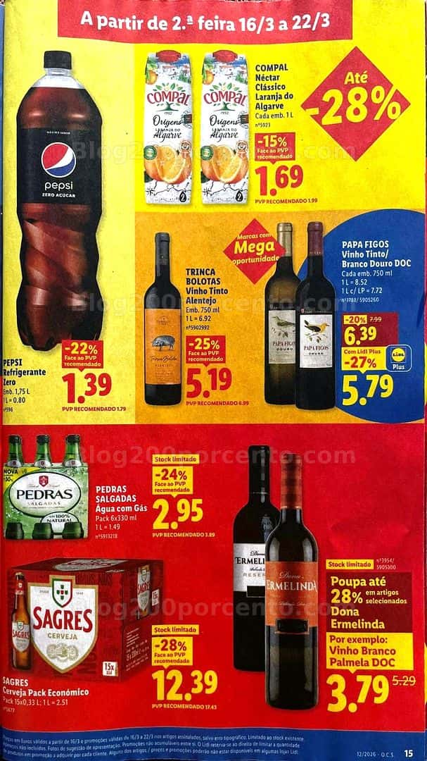 Antevisão Folheto LIDL Promoções de 16 a 22 marco
