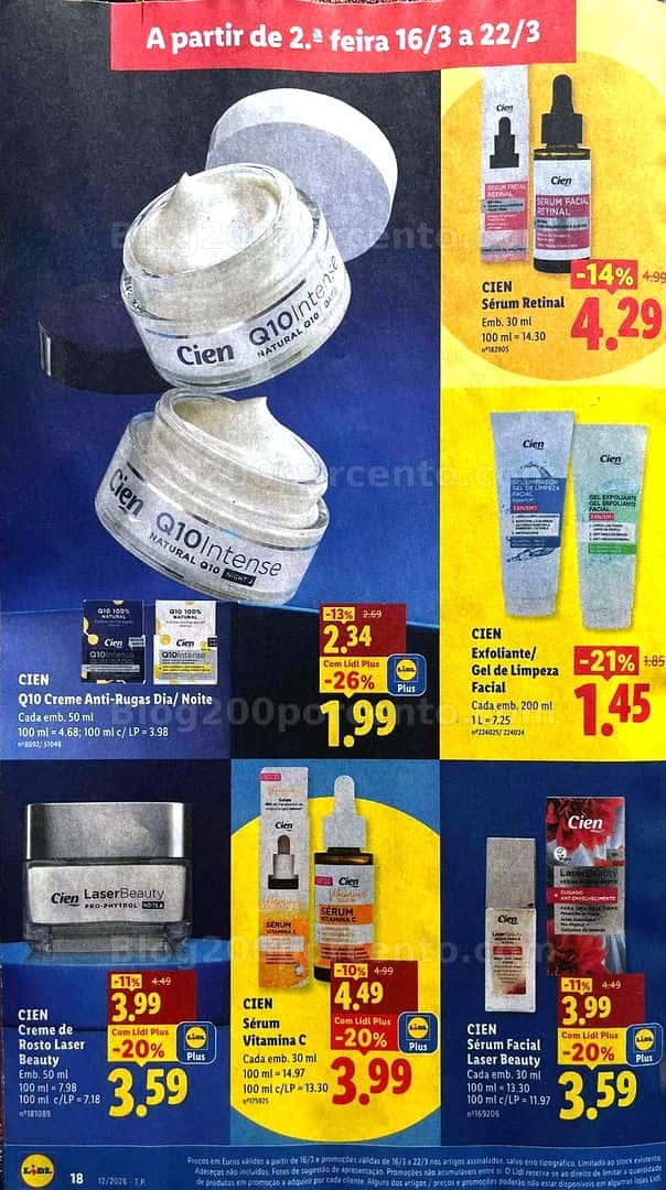 Antevisão Folheto LIDL Promoções de 16 a 22 marco