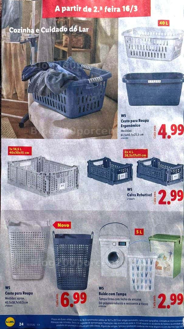 Antevisão Folheto LIDL Promoções de 16 a 22 marco
