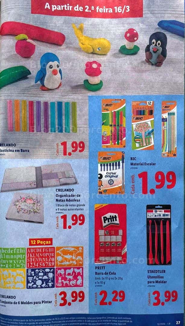 Antevisão Folheto LIDL Promoções de 16 a 22 marco