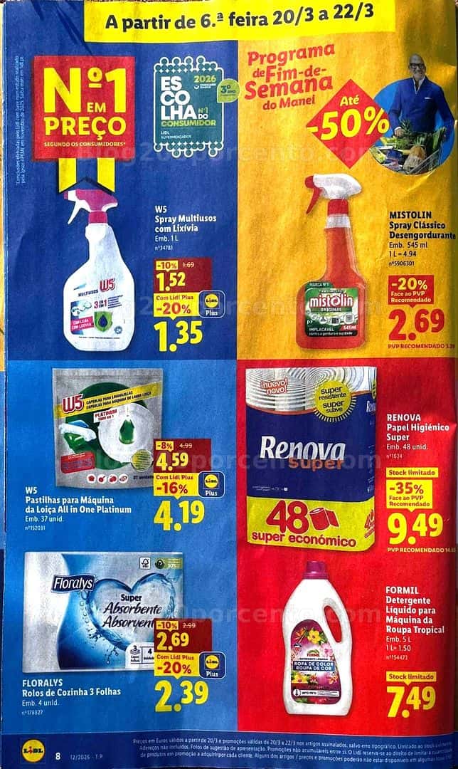 Antevisão Folheto LIDL Promoções de 16 a 22 marco