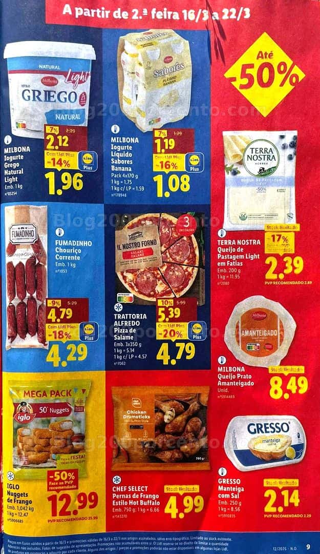 Antevisão Folheto LIDL Promoções de 16 a 22 marco