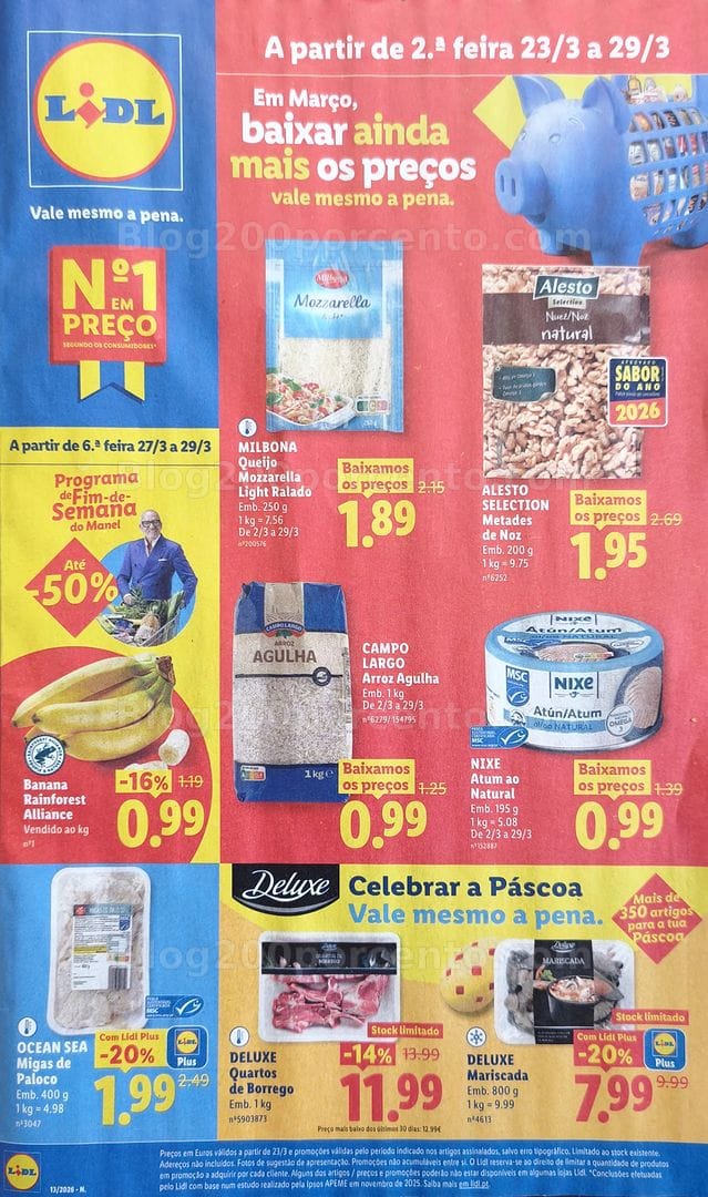 Antevisão Folheto LIDL Promoções de 23 a 29 março