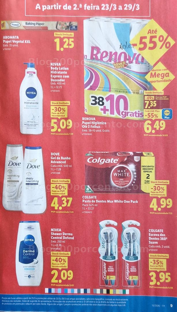 Antevisão Folheto LIDL Promoções de 23 a 29 março