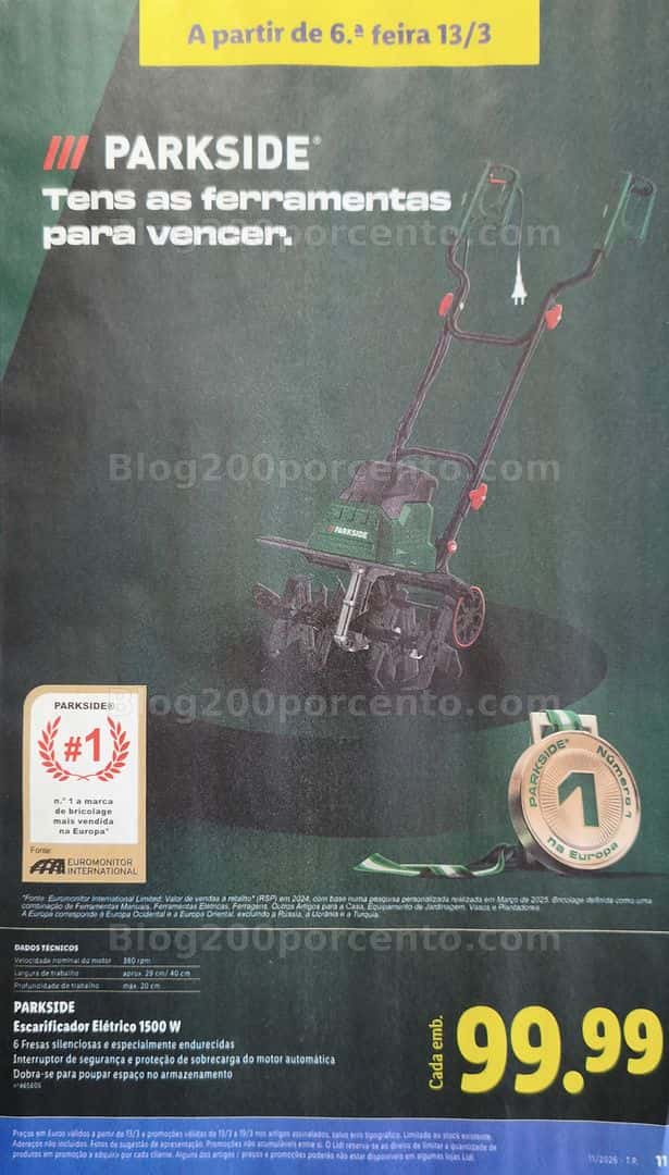 Antevisão Folheto LIDL Bazar Promoções de 9 a 19 março