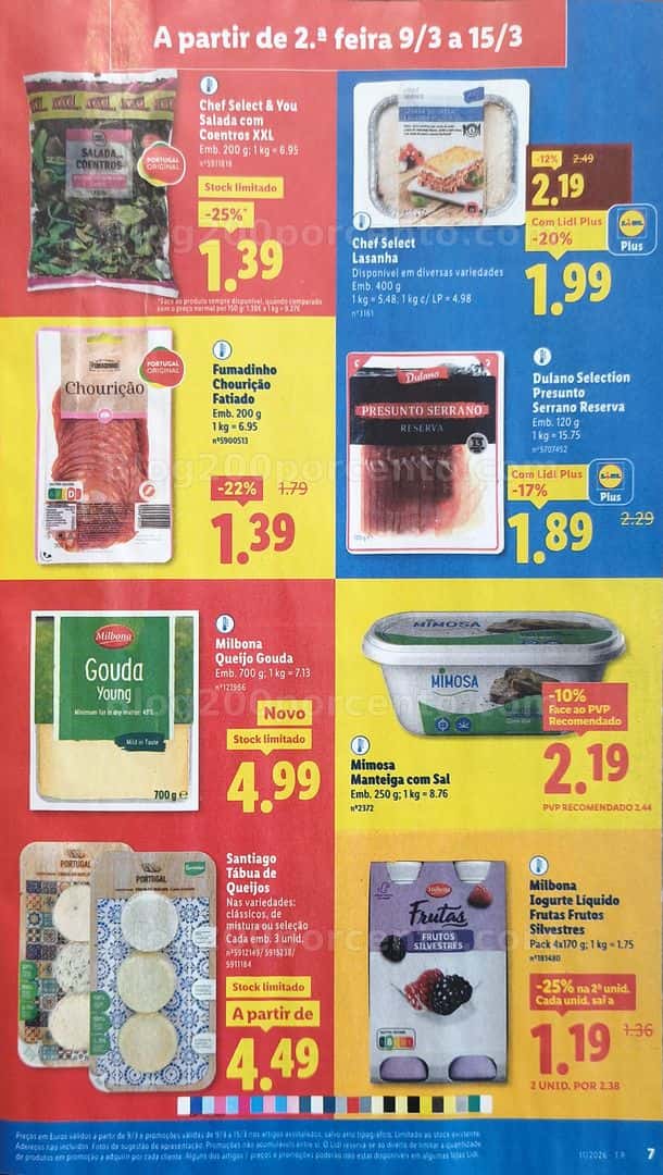 Antevisão Folheto LIDL Promoções de 9 a 15 março