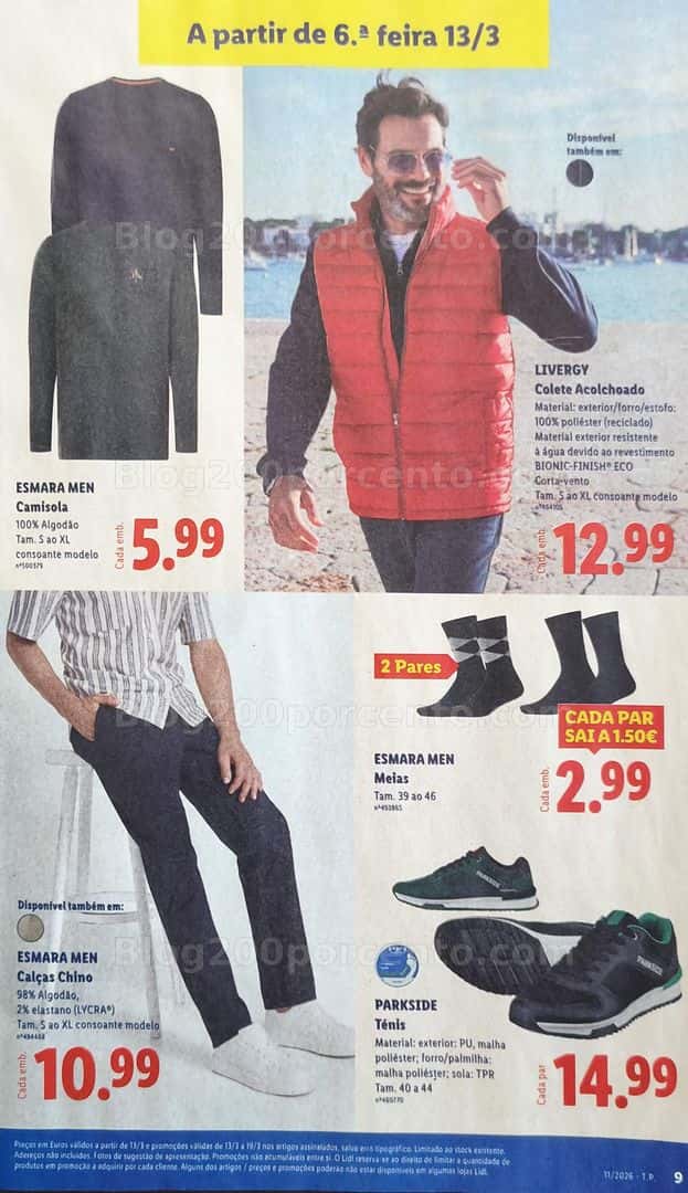 Antevisão Folheto LIDL Bazar Promoções de 9 a 19 março