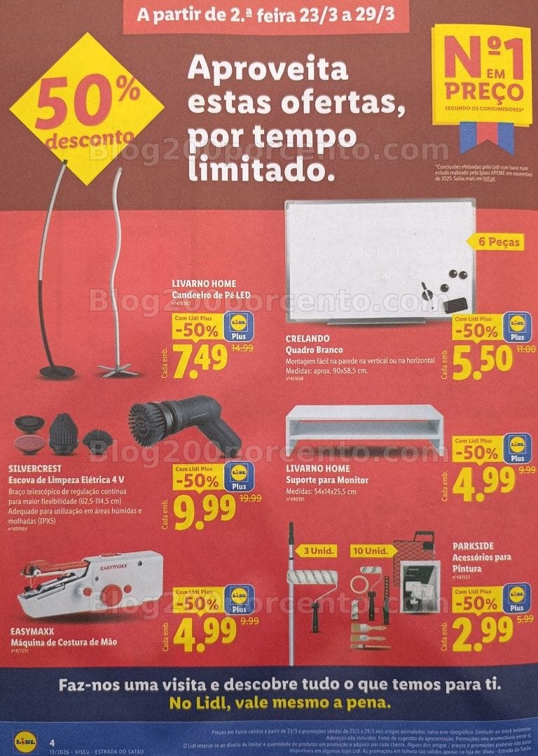 Antevisão Folheto LIDL Promoções Extra descontos de 23 a 29 março