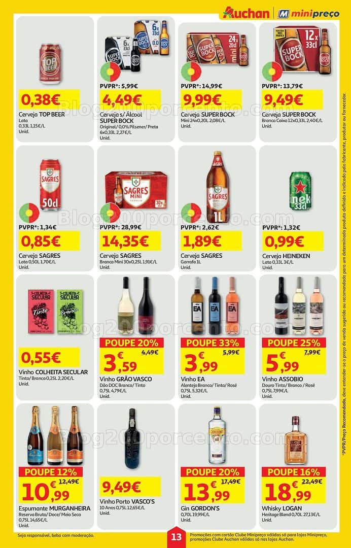 Antevisão Folheto AUCHAN - MINIPREÇO Promoções de 19 a 25 março