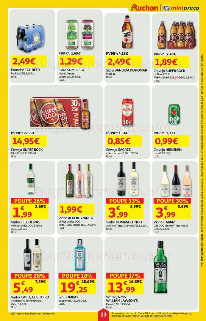 Antevisão Folheto AUCHAN - MINIPREÇO Promoções de 2 a 8 abril