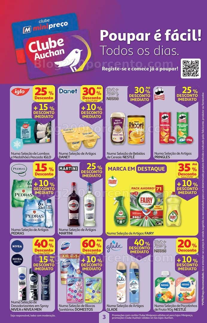 Antevisão Folheto AUCHAN - MINIPREÇO Promoções de 2 a 8 abril