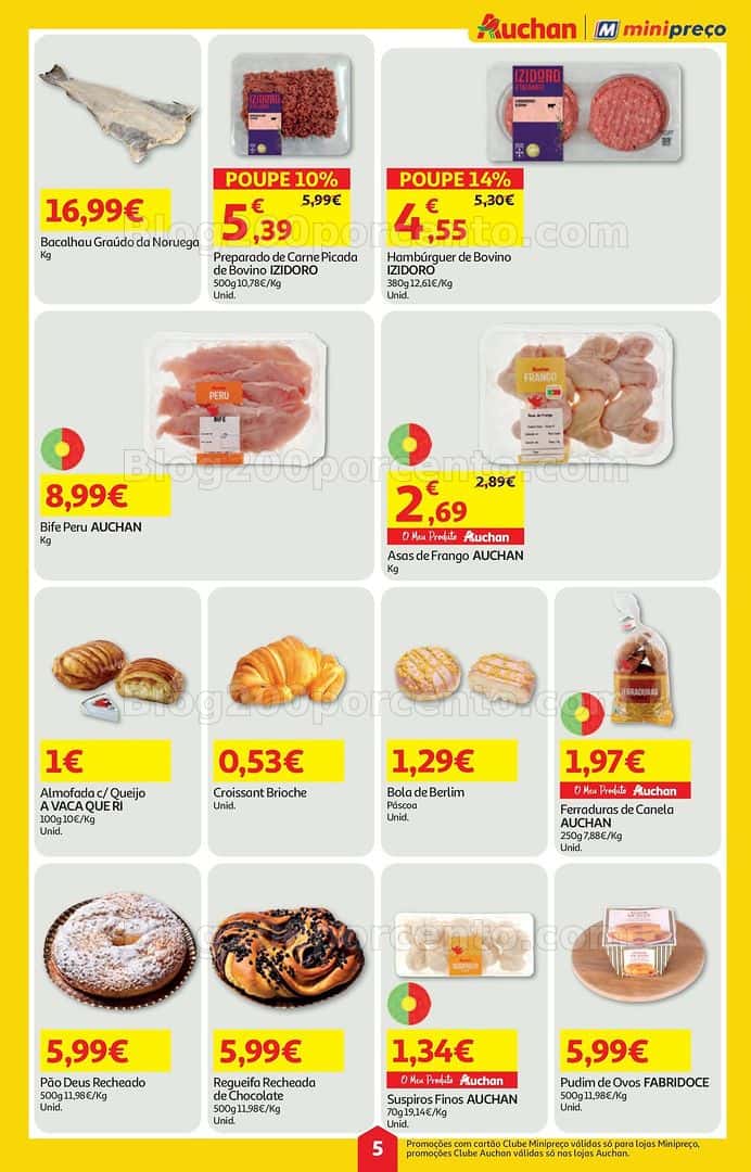 Antevisão Folheto AUCHAN - MINIPREÇO Promoções de 2 a 8 abril