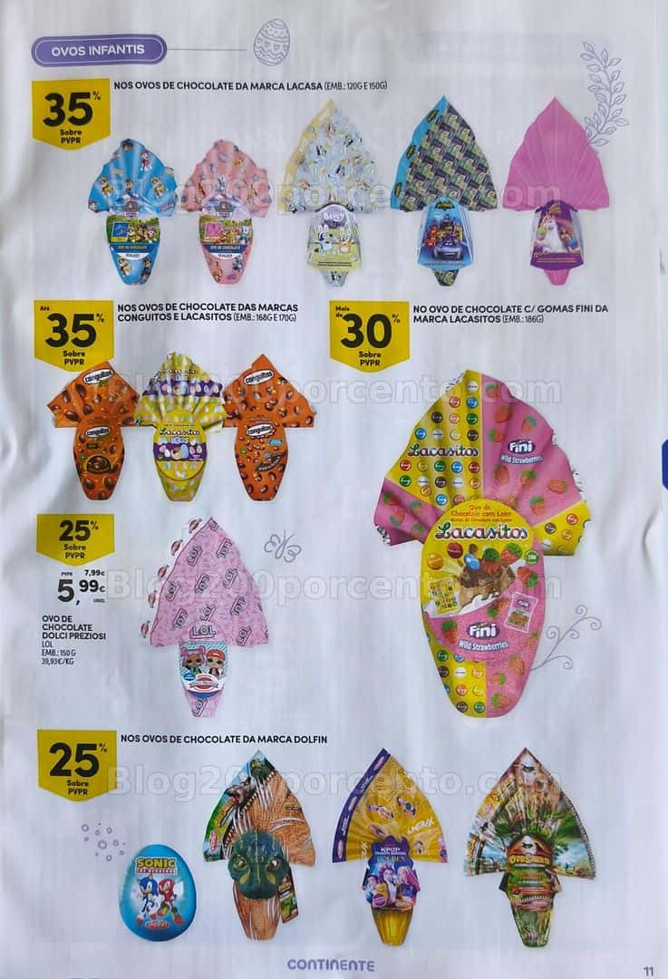 Antevisão Folheto CONTINENTE Páscoa Promoções de 17 março a 5 abril