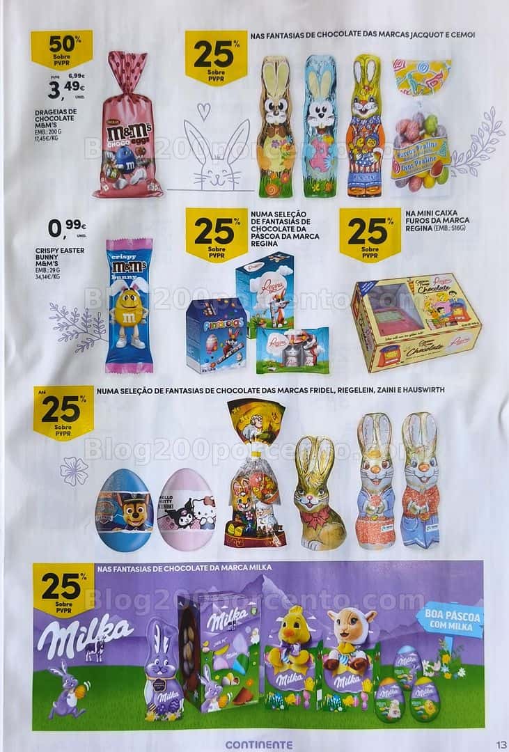 Antevisão Folheto CONTINENTE Páscoa Promoções de 17 março a 5 abril