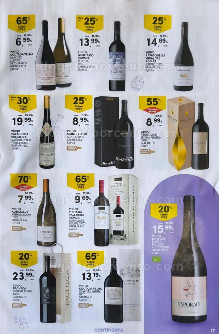 Antevisão Folheto CONTINENTE Páscoa Promoções de 17 março a 5 abril