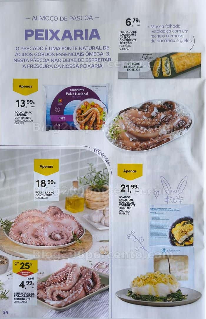 Antevisão Folheto CONTINENTE Páscoa Promoções de 17 março a 5 abril