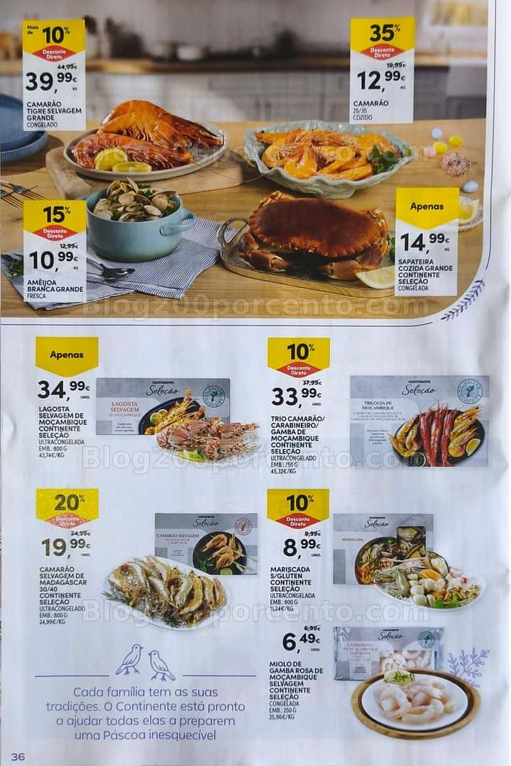 Antevisão Folheto CONTINENTE Páscoa Promoções de 17 março a 5 abril