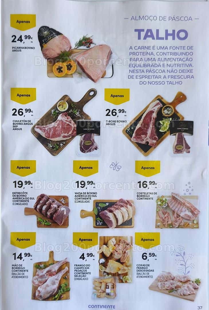Antevisão Folheto CONTINENTE Páscoa Promoções de 17 março a 5 abril