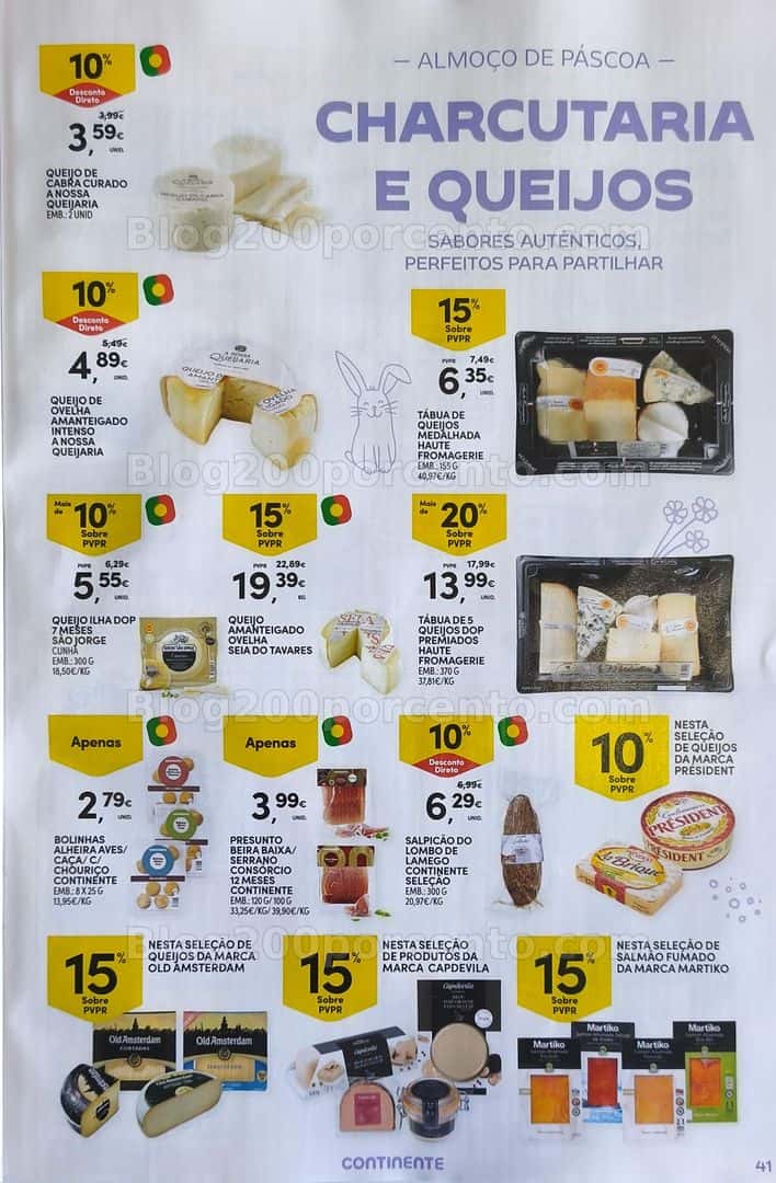Antevisão Folheto CONTINENTE Páscoa Promoções de 17 março a 5 abril