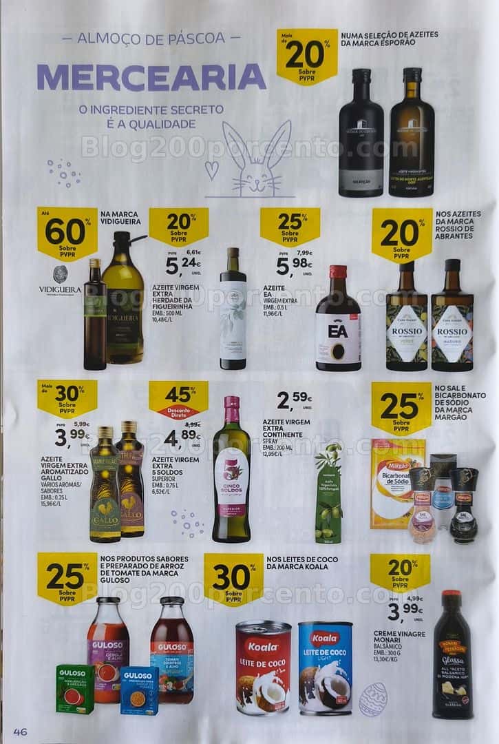Antevisão Folheto CONTINENTE Páscoa Promoções de 17 março a 5 abril