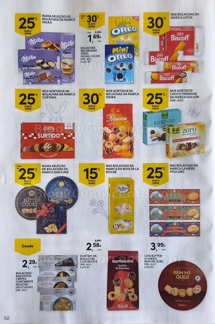 Antevisão Folheto CONTINENTE Páscoa Promoções de 17 março a 5 abril