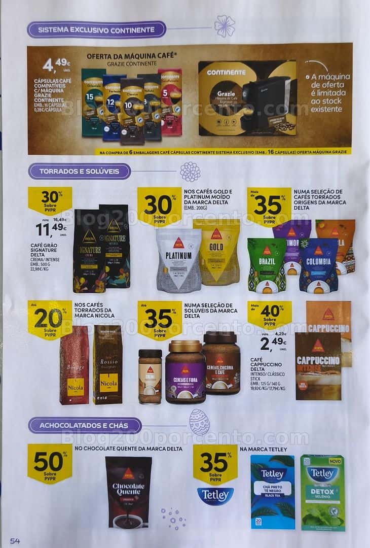 Antevisão Folheto CONTINENTE Páscoa Promoções de 17 março a 5 abril