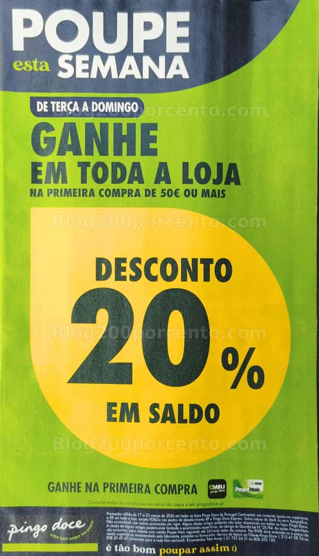 Antevisão Folheto PINGO DOCE Promoções de 17 a 23 março