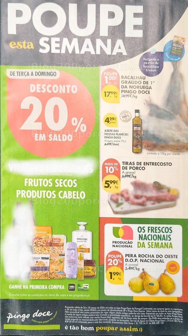 Antevisão Folheto PINGO DOCE Promoções de 24 a 30 março
