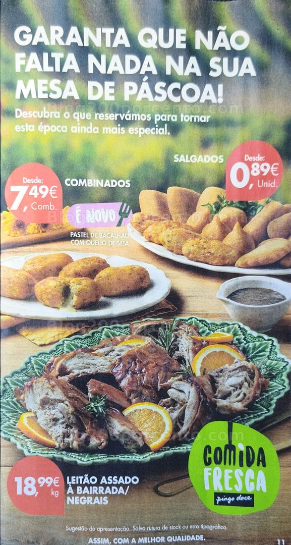 Antevisão Folheto PINGO DOCE Promoções de 31 março a 6 abril