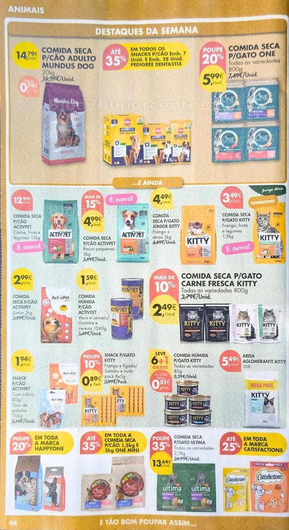 Antevisão Folheto PINGO DOCE Animais Promoções de 31 março a 6 abril