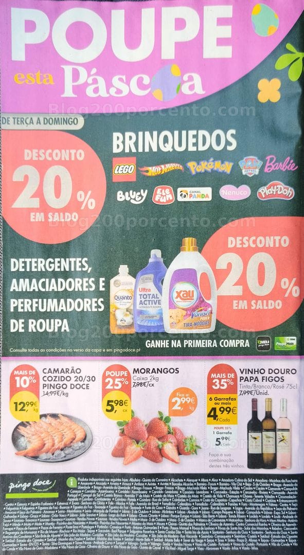 Antevisão Folheto PINGO DOCE Promoções de 31 março a 6 abril