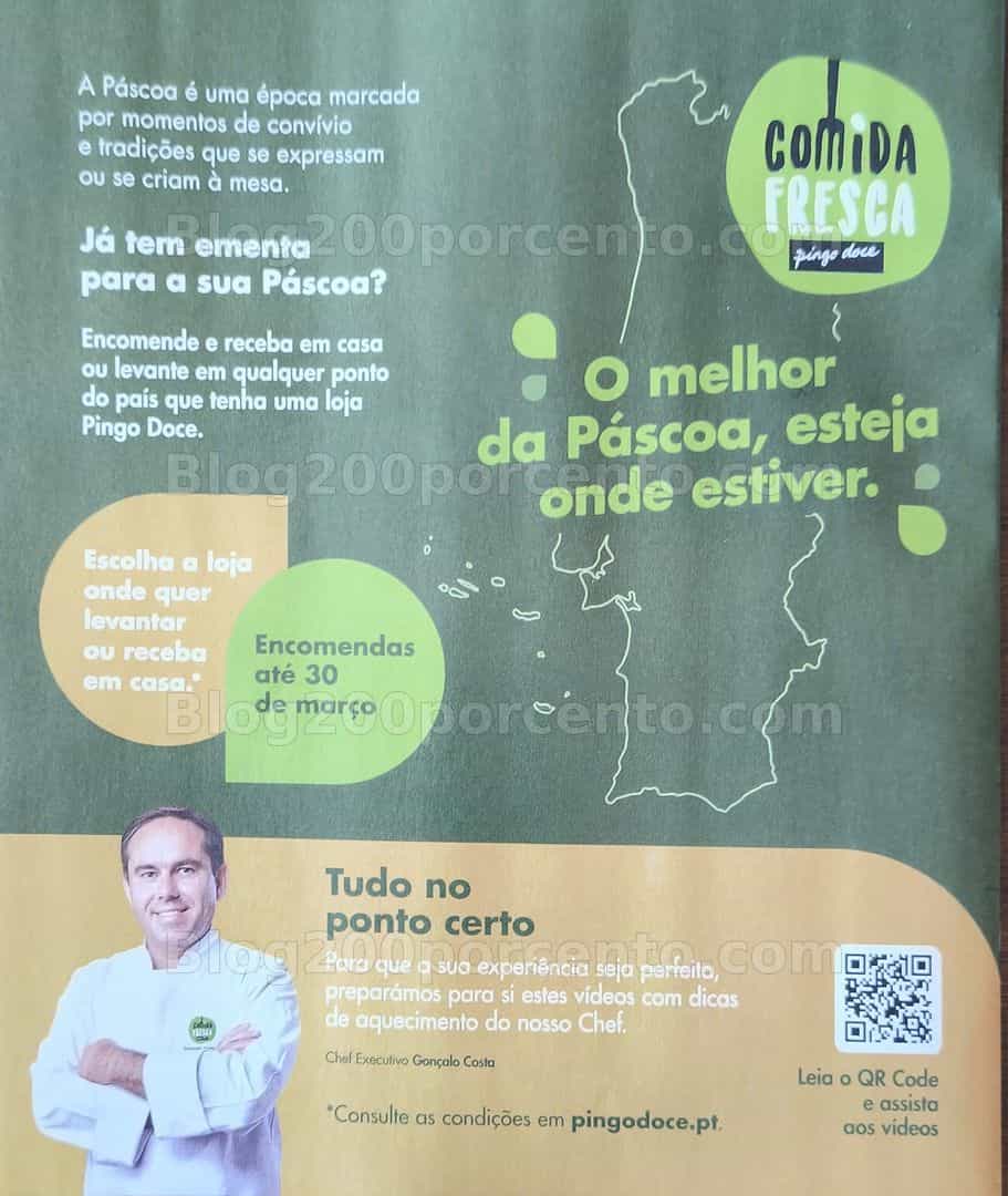 Antevisão Folheto PINGO DOCE Take Away Páscoa Promoções de 2 a 30 março